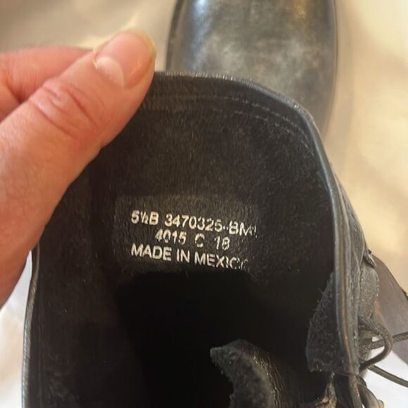 FRYE GUNMETAL AND SILVER MOTO LEATHER BOOTS.   NEW IN BOX - Picture 8 of 11